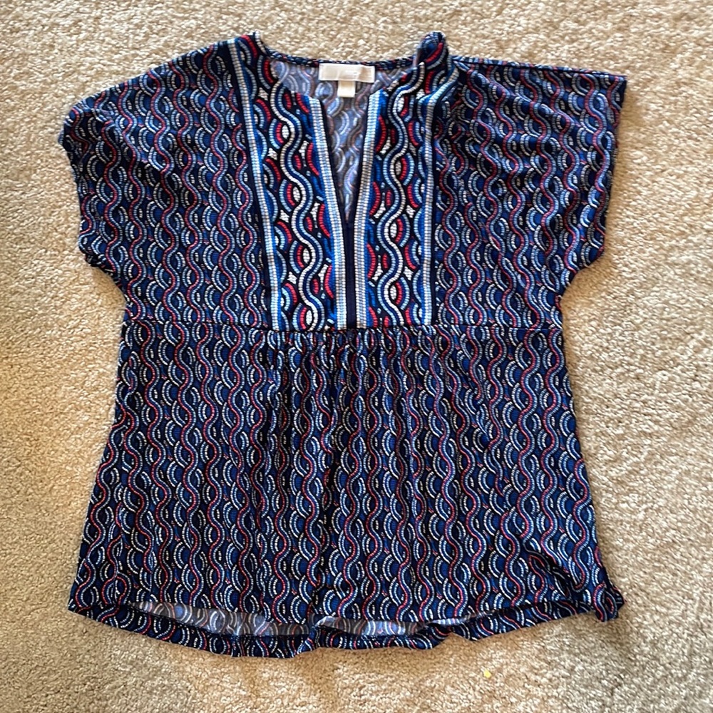 EUC Michael Kors Bohemian Style Top Size Large